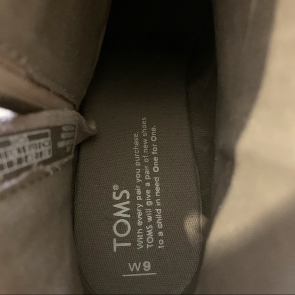 Toms Desert Wedge Taupe Suede Croc Embossed Bootie - Picture 9 of 11